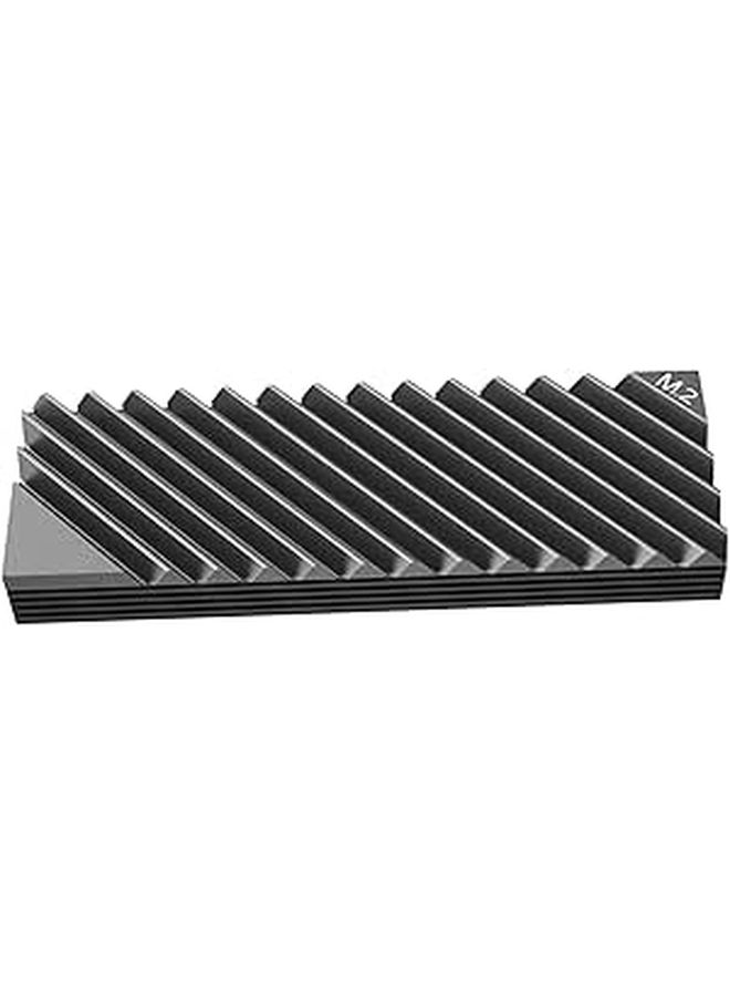 Aluminum SSD Cooler Heat Sink with Thermal Pad for Desktop Laptop Efficient Cooling Thin Design - Image 1