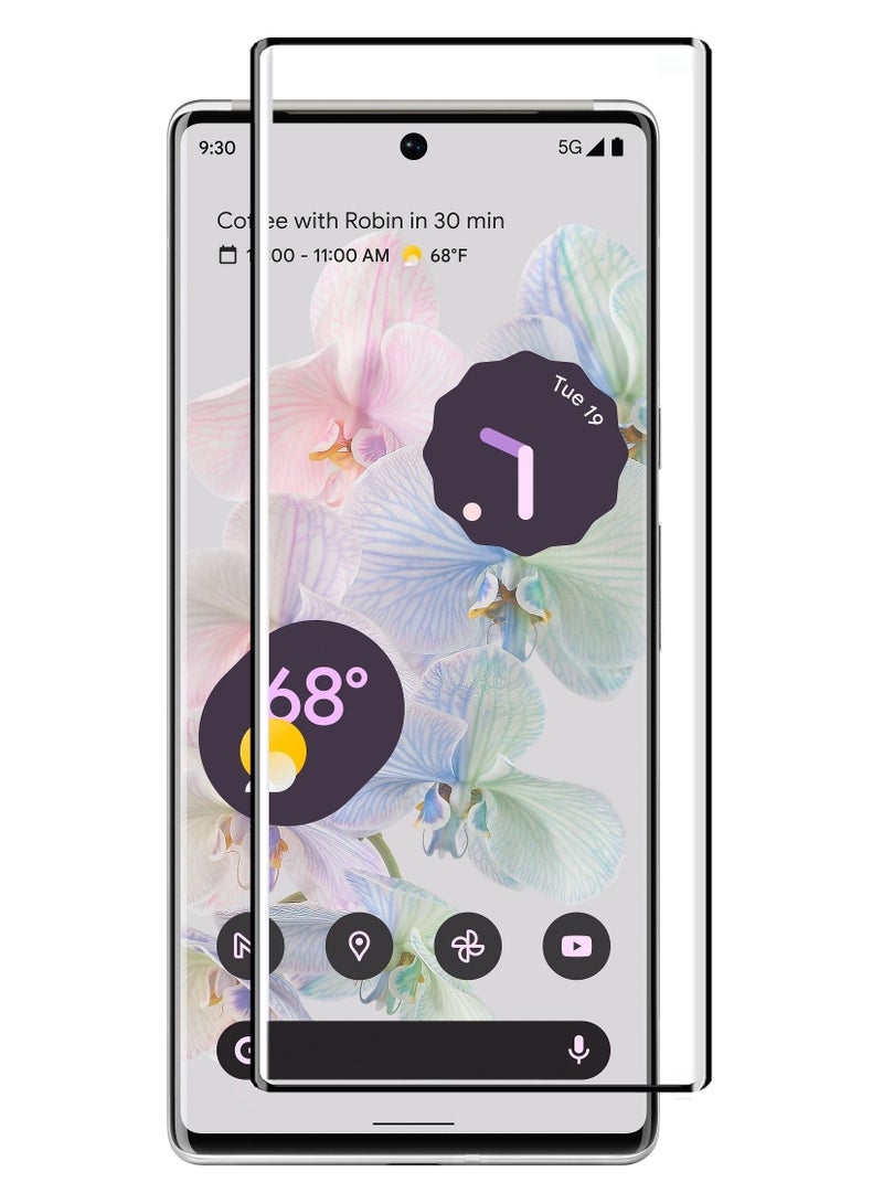 CATANES واقي شاشة Google Pixel 6 Pro مضاد للخدش من الزجاج المقوى المنحني الشفاف عالي الدقة من الحافة إلى الحافة تغطية كاملة 9H غلاف ملائم للجراب مقاس 6.71 بوصة - Image 1