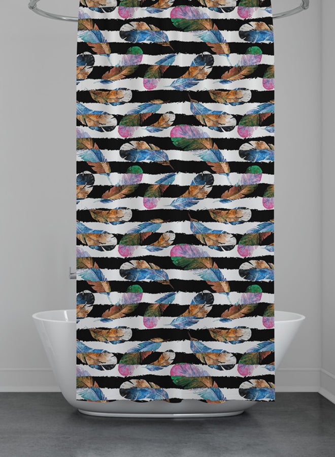 Home Print Waterproof Bathroom Curtain
