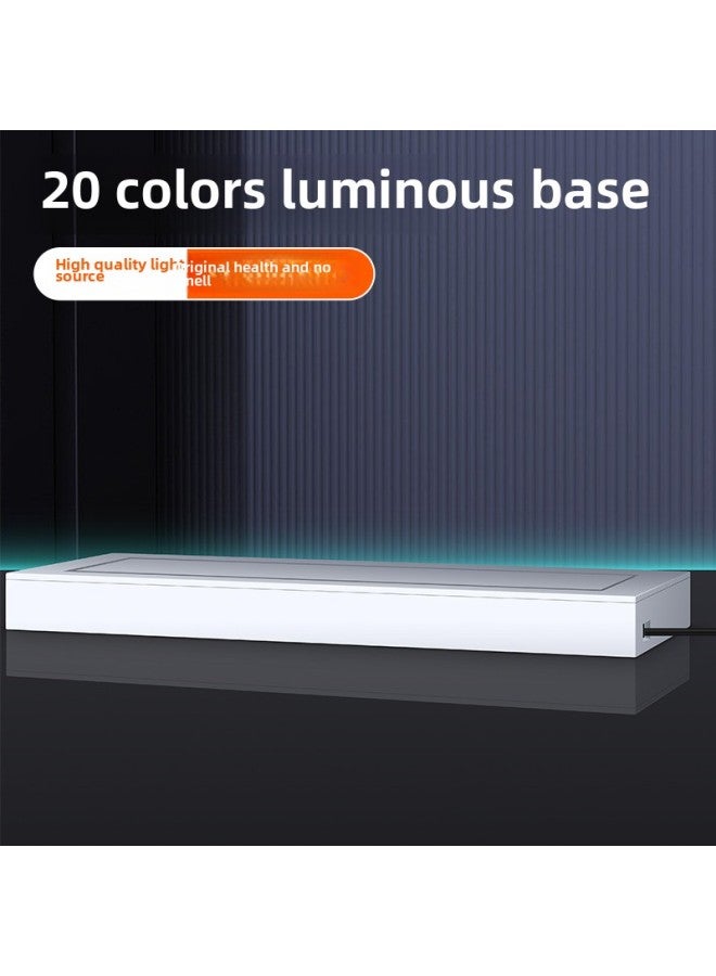 general Dustproof Acrylic Shell Cover Lighted Base Box For Nintendo Switch Oled Protective Case Glowing Stand Console Accessories-Product Color:20 Color Dust Cover Luminous Base - Image 1