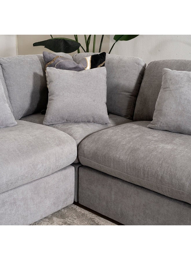 Pan Home Robon Corner Sofa Set - Grey  - Image 1