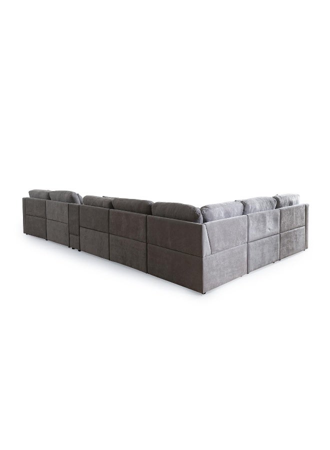 Pan Home Robon Corner Sofa Set - Grey  - Image 3