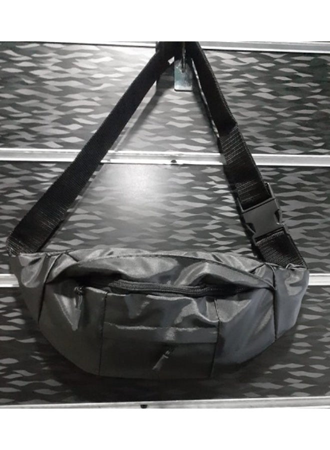 حقيبة للوسط للاغراض والاستخدام اليومى-ووتر بروف 2 سوستة -اللون اسود