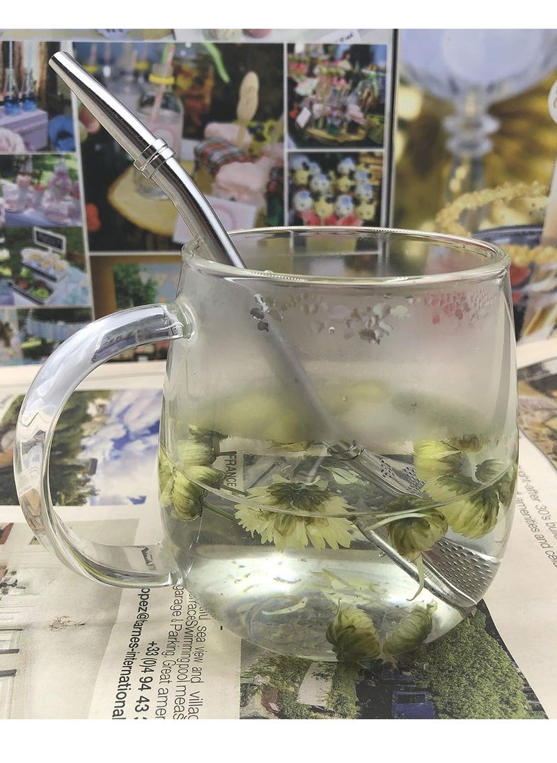 RATSAW 3 Pcs Drinking Spoon Straws Stainless Steel 304 Bombillas Yerba Mate Straw Filter Loose Leaf Tea Infuser Strainer Stirring Straws  - Image 4