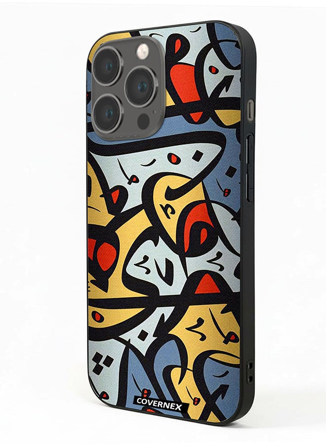 Covernex Apple iPhone 13 Pro Protective Case Cover Printed Featuring Abstract Arabic Calligraphy Art - Image 1