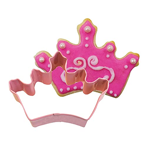 CybrTrayd R&M Crown Coronation Pink 3.5" Cookie Cutter With Colored, Durable, Baked-on Polyresin Finish - Image 2