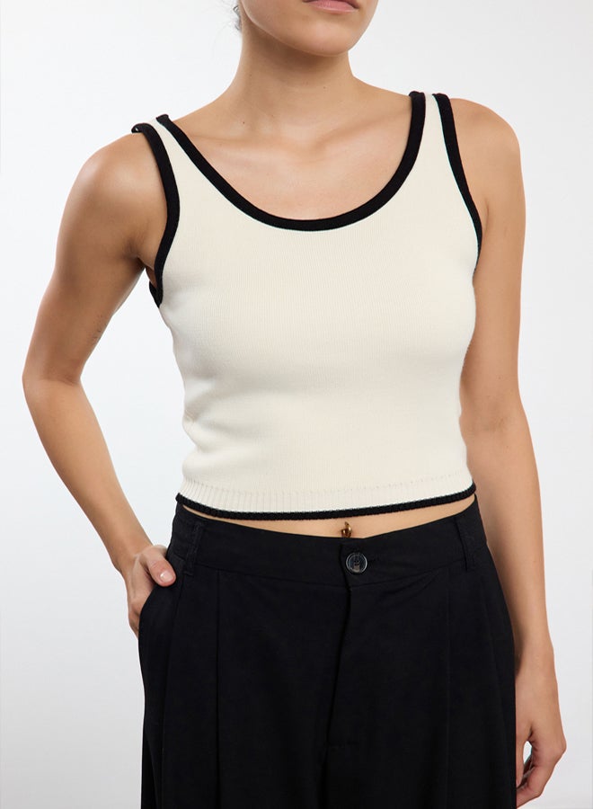 trendyol Stone Color Block Knitwear 2Piece BlouseCardigan Set - Image 4