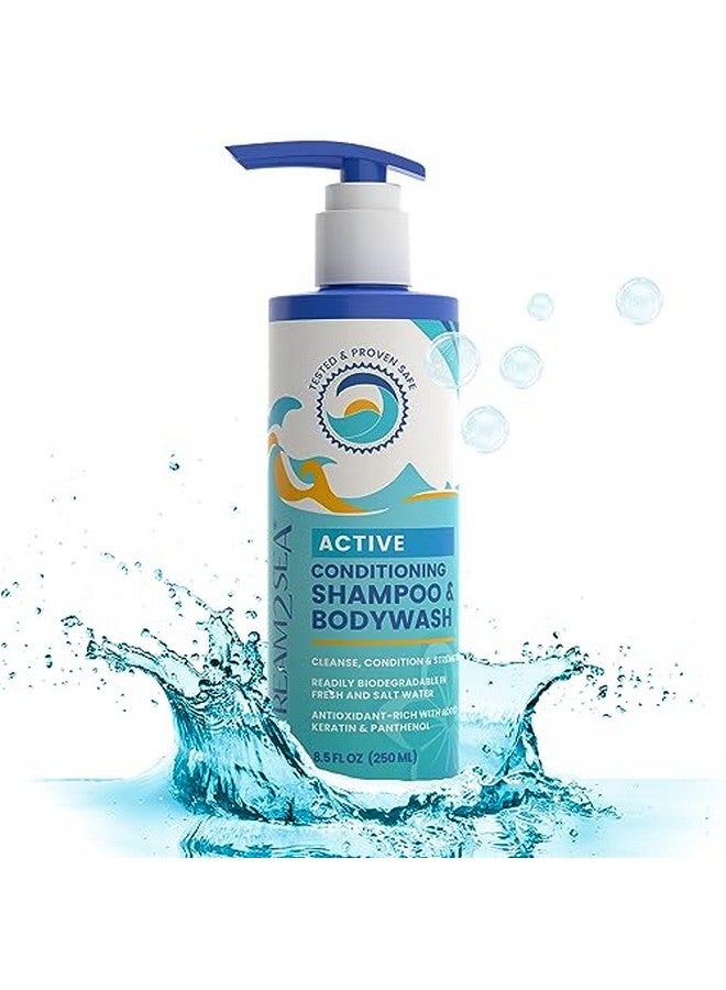 STREAM 2 SEA Non Toxic Shampoo And Conditioner Body Wash 3 In 1 For Swim Reef Safe Swimmers Shampoo For Men Women Or Kids All Natural Organic Shampoo And Conditioner Set With Biodegradable Soap For Camping - Image 1