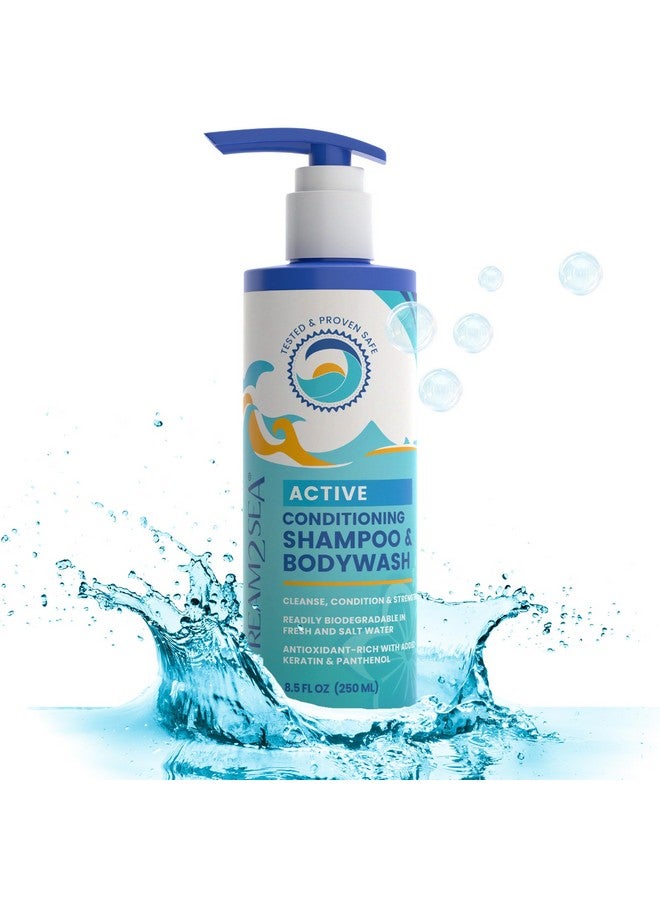 STREAM 2 SEA Non Toxic Shampoo And Conditioner Body Wash 3 In 1 For Swim Reef Safe Swimmers Shampoo For Men Women Or Kids All Natural Organic Shampoo And Conditioner Set With Biodegradable Soap For Camping - Image 2