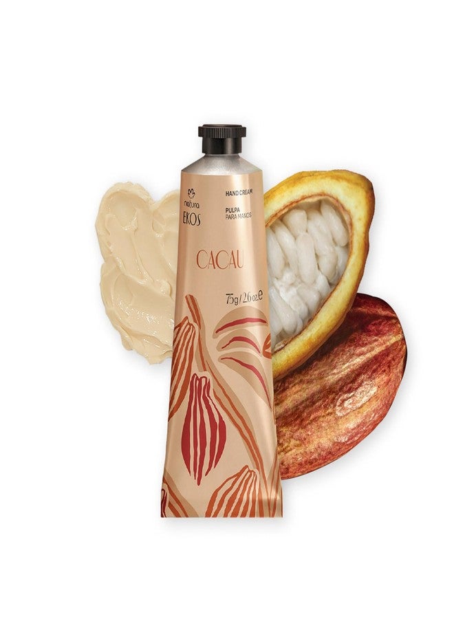 Natura - Ekos Cacau Hand Cream - Anti-Dryness Hand Balm - 24-Hour Deep Hydration Skin Moisturizer - Vegan Skin Care - Brazilian Beauty Secrets - Self Care & Body Care - 2.6oz (75g) - Image 1
