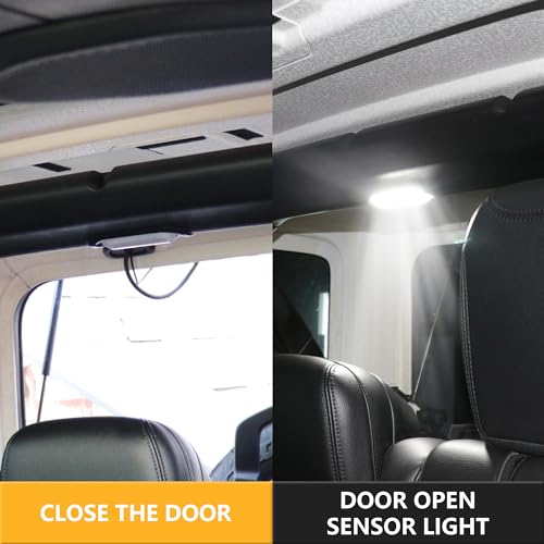 RERPRO مصابيح سقف داخلية LED بديلة لمصابيح القراءة متوافقة مع جيب رانجلر JL 2018-2025 4 أبواب ملحقات مقعد خلفي ضوء سقف صندوق الأمتعة خريطة ضوء سقف 6500K أبيض 18 LED - Image 3