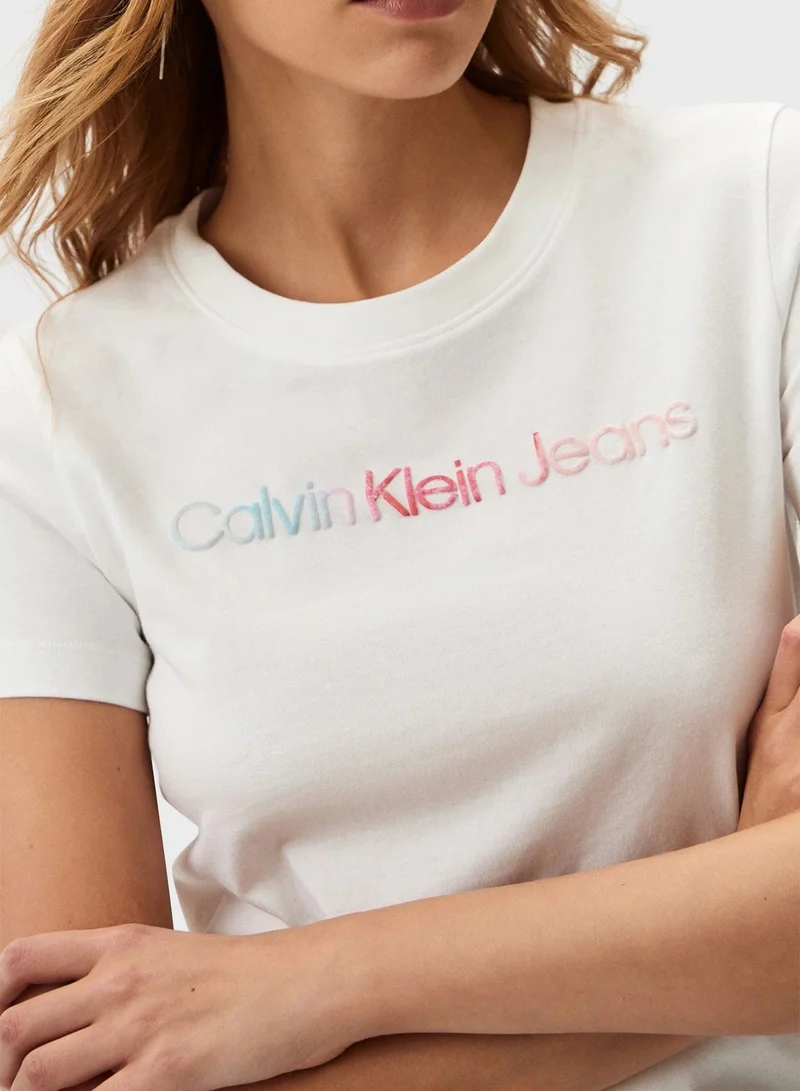 Calvin Klein Jeans Crew Neck Logo T-Shirt