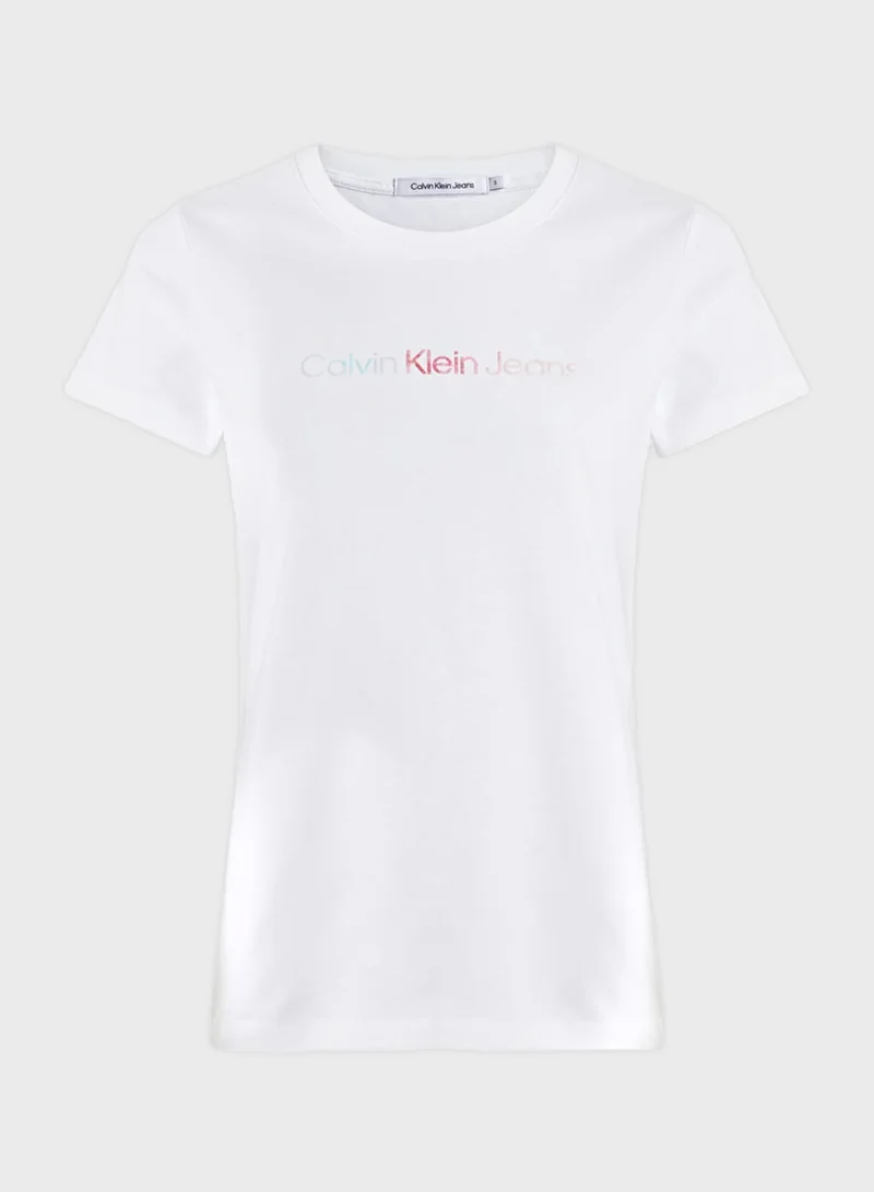 Calvin Klein Jeans Crew Neck Logo T-Shirt