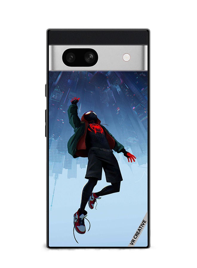 VR CREATIVE Protective Case Cover For Google Pixel 7a Spiderman Design Multicolour - Image 1