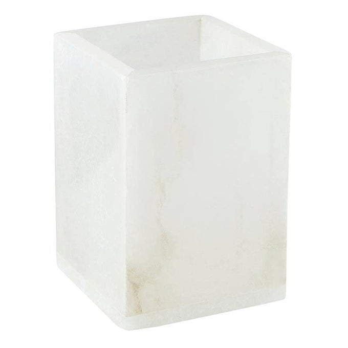 TOOTHBRUSH HOLDER PURE DESIGN ALABASTER BATHROOM ACCESSORIES WHITE