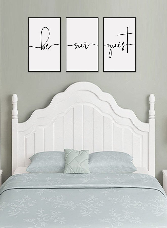 WCDHOR Be Our Guest Set of 3 Prints Guest Room Wall Decor Guest Bedroom Wall Art Farmhouse Guest Room Decor Quotes UNFRAMED 11x14inch (Be Our Guest) - Image 5