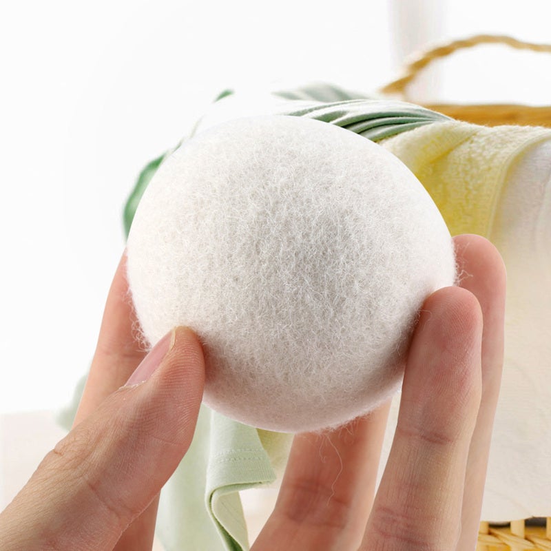 6Pcs 6cm Natural Wool Balls Water Absorption Eliminates Static Laundry Replacement - Image 4