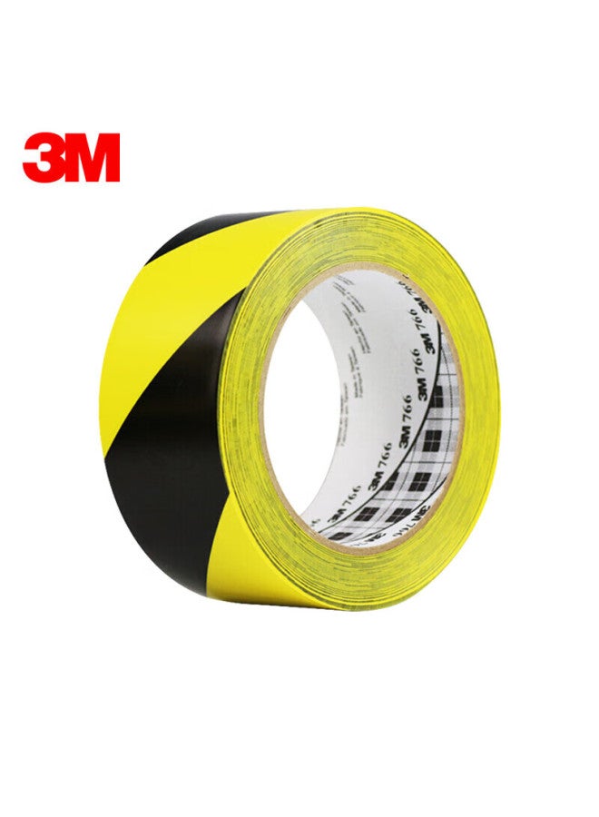 3M 3M Warning Zebra Marking Floor Tape, Warehouse Isolation Tape, 766 Black And Yellow Tape, 50Mm Wide * 33M Long - Image 1