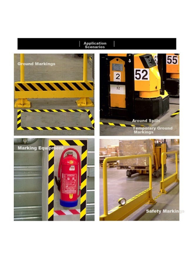 3M 3M Warning Zebra Marking Floor Tape, Warehouse Isolation Tape, 766 Black And Yellow Tape, 50Mm Wide * 33M Long - Image 5