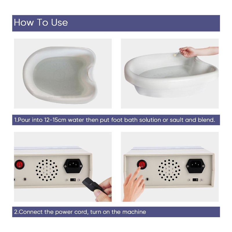 woobles Ion Foot SPA Body Detox Machine Ion Array Footbath Cleanse Ionic Waist Belt Detoxiation for Women Men- - Image 2