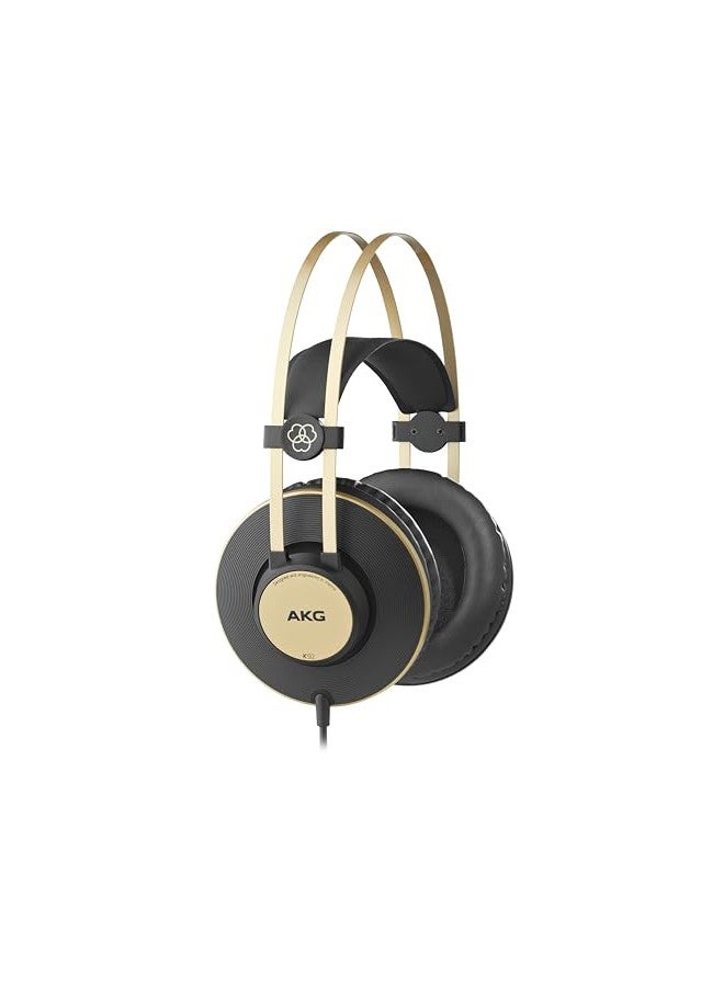 AKG Pro Audio K92 Over-Ear, Closed-Back, Studio Headphones, Matte Black and Gold