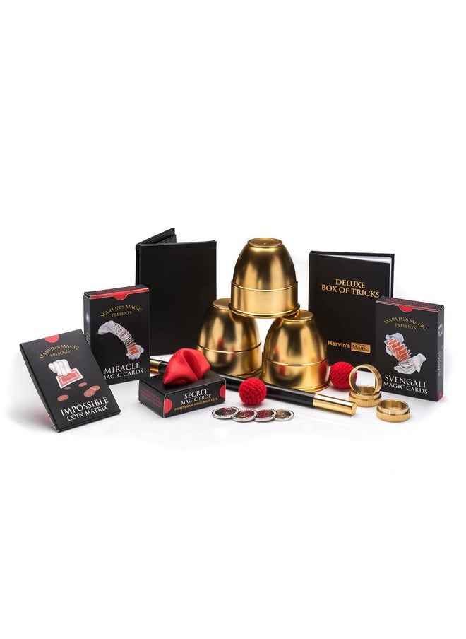 Deluxe Box Of Tricks Executive Set Of Magic Tricks Magic Set For Beginner And Experienced Magicians Magician Supplies Include Mystical Magic Cards Dynamic Coins + More