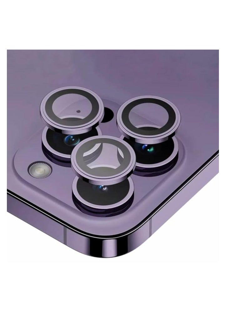 DIGI CORE iPhone Full Coverage Set iPhone 14 Pro Max Screen Protector 3 Pack 6.7 Inch 2.5D Curved Edges With iPhone Camera Lens And Anti-Scratch iPhone Back PVC Clear Sheet (iPhone 14 Pro Max,Deep Purple) - Image 5