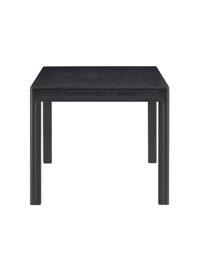 NTC Flow 55 Inch Modern Farmhouse Dining Table, Rectangular Dinner Table for Dining Room, Living Room Furniture, Effortless Assembly, Burnt Black - Image 4