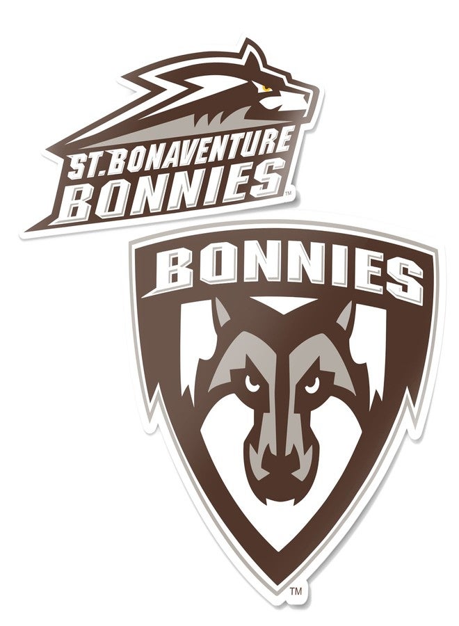 Desert Cactus St. Bonaventure University Sticker St. Bonaventure Bonnies Vinyl Decal Laptop Water Bottle Car Scrapbook Sheet (4 Inch Set V1) - Image 1