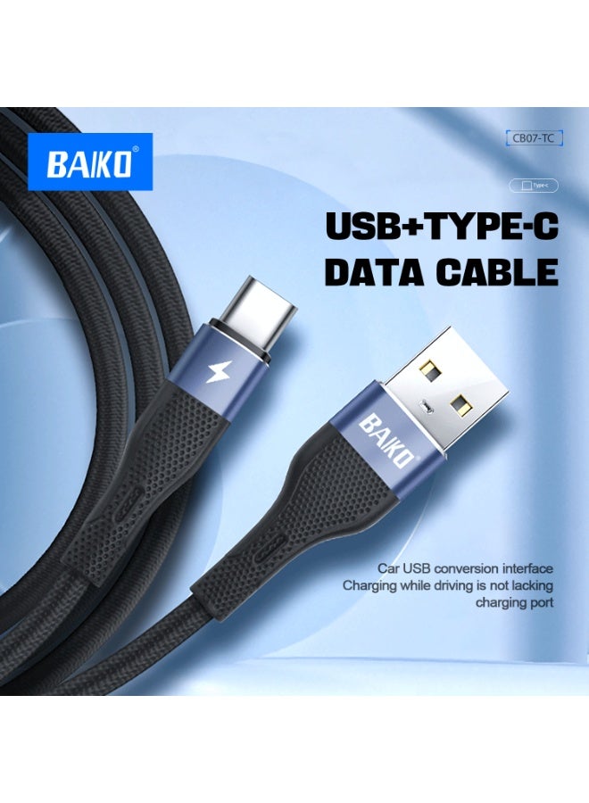 BAIKO CB07 USB Type-C Fast Charging Data Cable 1M, Silicone USB-C Charger Cord with Durable Copper Core, High-Speed Data Sync Cable for Android Phones, Tablets & Type-C Devices - Image 2