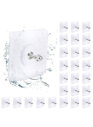 Adhesive Hooks Heavy Duty, Wall Hooks for Hanging,Wall Hangers without Nails,2 in 1 Screw Free Sticker for Wall Mount Shelf,Waterproof Rustproof (16mm) 30 PCS - pzsku/ZC7AF03823E76190BCDBDZ/45/_/1683879480/2c235edc-d940-4a89-ad31-c594a5775b3f