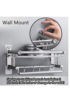 Excefore Adhesive Hooks Heavy Duty, Wall Hooks for Hanging,Wall Hangers without Nails,2 in 1 Screw Free Sticker for Wall Mount Shelf,Waterproof Rustproof (16mm) 30 PCS  - Image 3