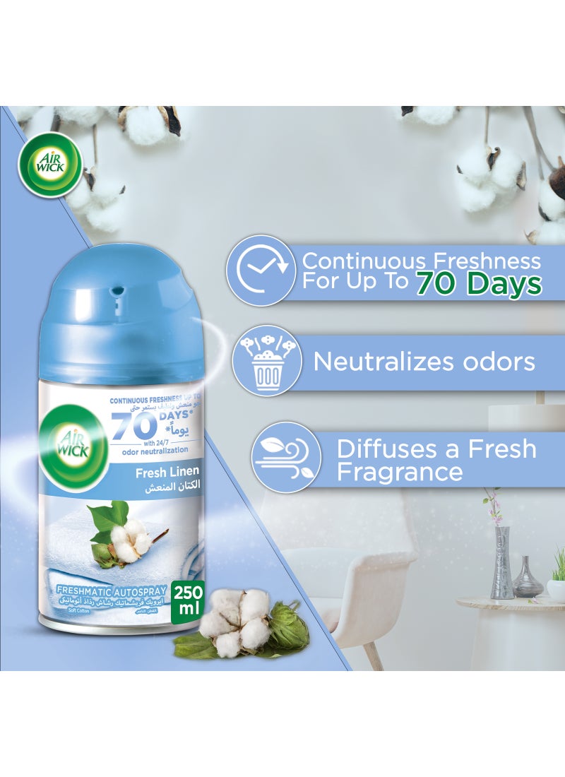 أير ويك Freshmatic Autospray Refill Fresh Linen Fragrance None  - Image 3