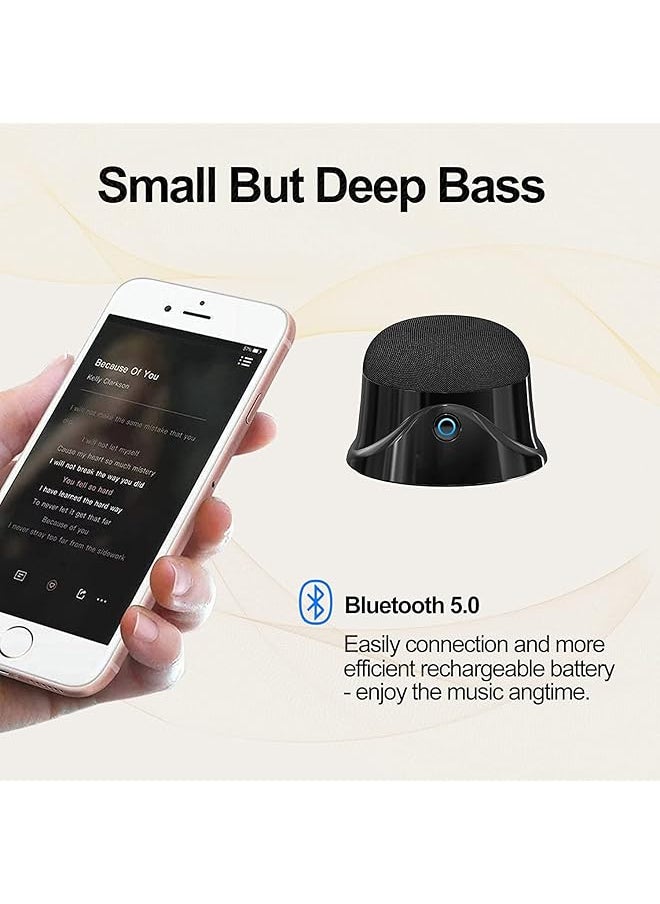 erorex 1 Pcs Portable Magnetic Small Bluetooth Speaker 5W Stereo Sound Deep Bass 9H Playtime Tws Pairing Speaker For Home Outdoor Travel Golf Carts Support For Iphone 12 13 14  - Image 4