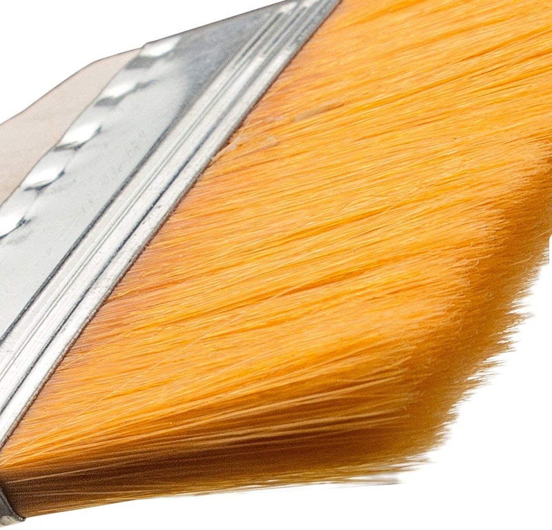 Craftwings Synthetic Flat Wash Painting Brush Set of 4 Pcs Acrylic Oil Gouache Artist Student Paint Colors Brushes Size Orange bristles 2, 4, 6, 8 - Image 3