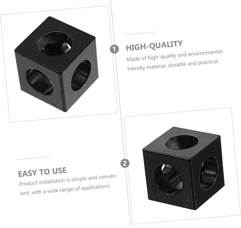 4Pcs Black Aluminum Extrusion Hook And Angle Bracket For CNC Equipment - Image 4