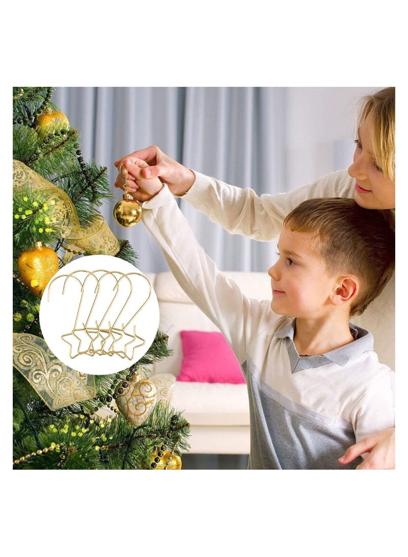 Excefore 100 Pieces Festival Ornament Hooks, Star Cute Hangers for Party Decor, Bauble Tree Decoration - Image 4