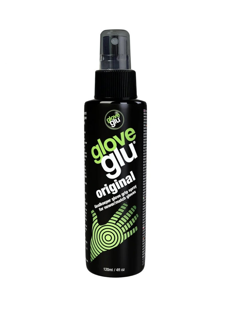 gloveglu - Magic Gloveglu Original Goalkeeper Glove Grip Spray for new/match goalkeeper gloves 120ml - Image 1