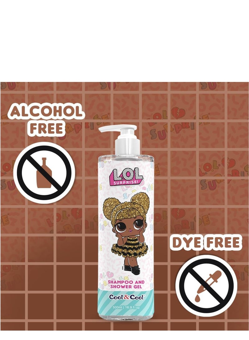 كول اند كول كول آند كول إل أوه إل سربرايز كوين بي، شامبو للأطفال وجل استحمام خالٍ من الكحول مملوء بالكاموميل برو فيتامين ب5 - 500 مل - Image 4