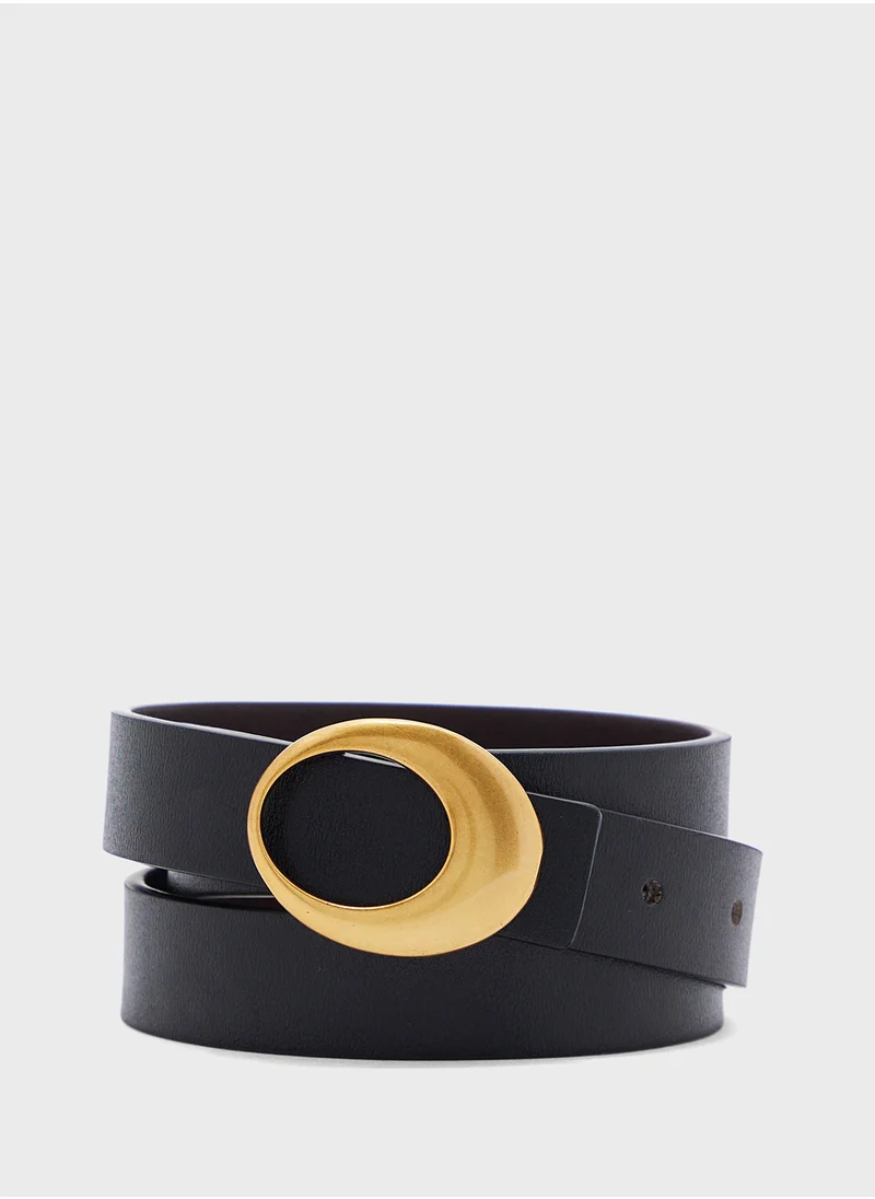 ايلا 2 Pack Statement Buckle Belt Set