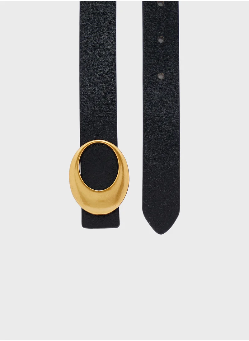 ايلا 2 Pack Statement Buckle Belt Set