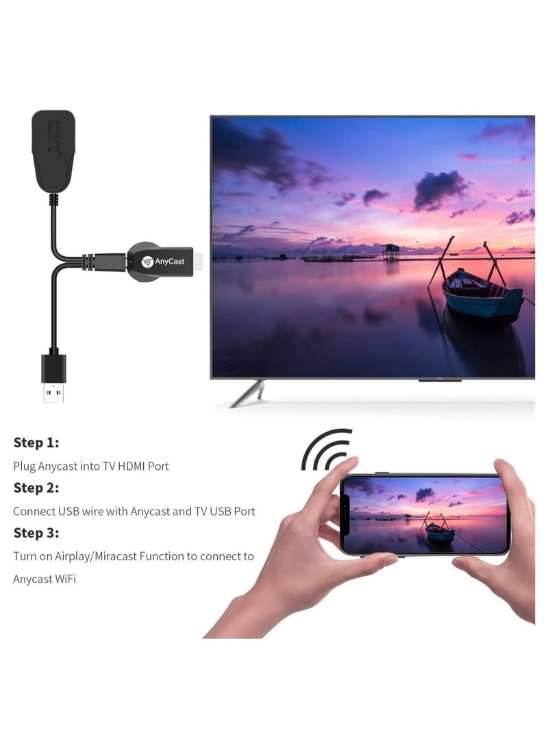 Any-Cast HDMI WiFi 1080P Mobile Screen Mirroring Receiver Dongle to TV/Projector Receiver for Android/Mac/iOS Windows - Image 3