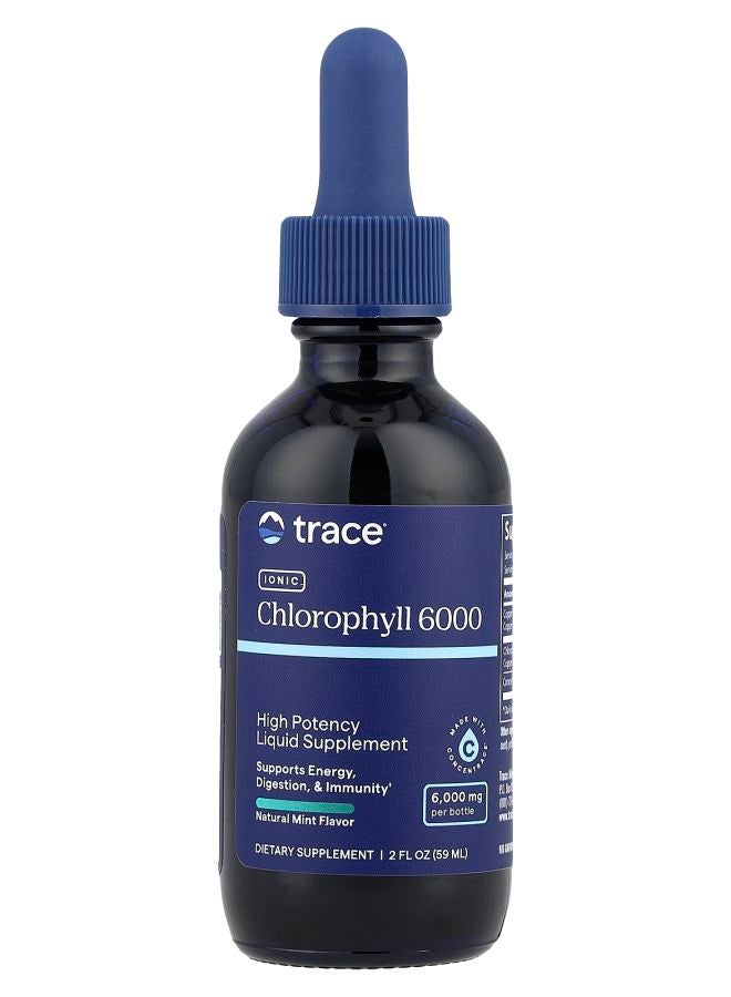 Trace Minerals Ionic Chlorophyll 6000 Natural Mint 2 fl oz (59 ml)