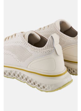 Algspar Men Lace Up Casual Shoes, Light Beige  - Image 2