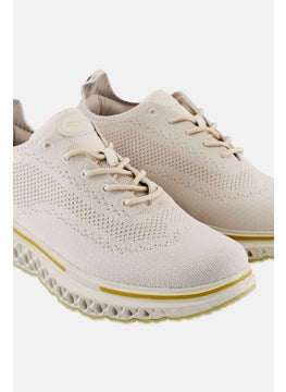 Algspar Men Lace Up Casual Shoes, Light Beige  - Image 3