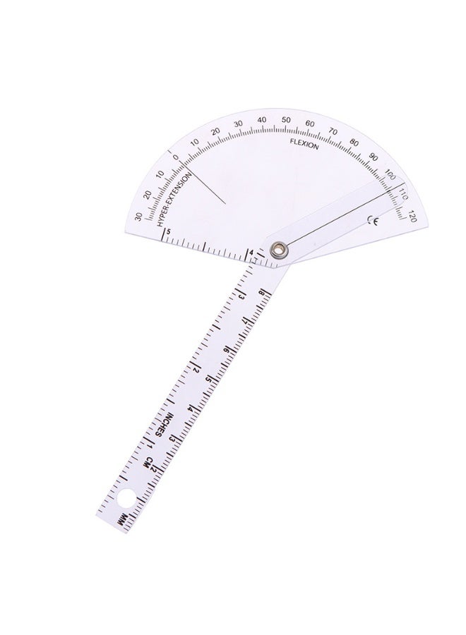 مقياس زوايا أصابع 6 بوصة مقياس زوايا شفاف من البلاستيك - Image 4