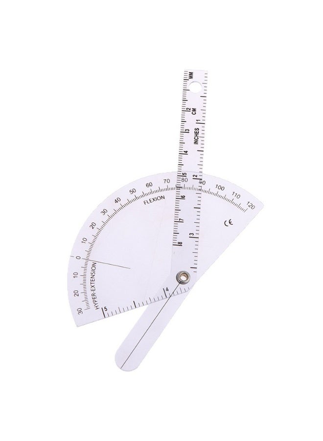 مقياس زوايا أصابع 6 بوصة مقياس زوايا شفاف من البلاستيك - Image 5