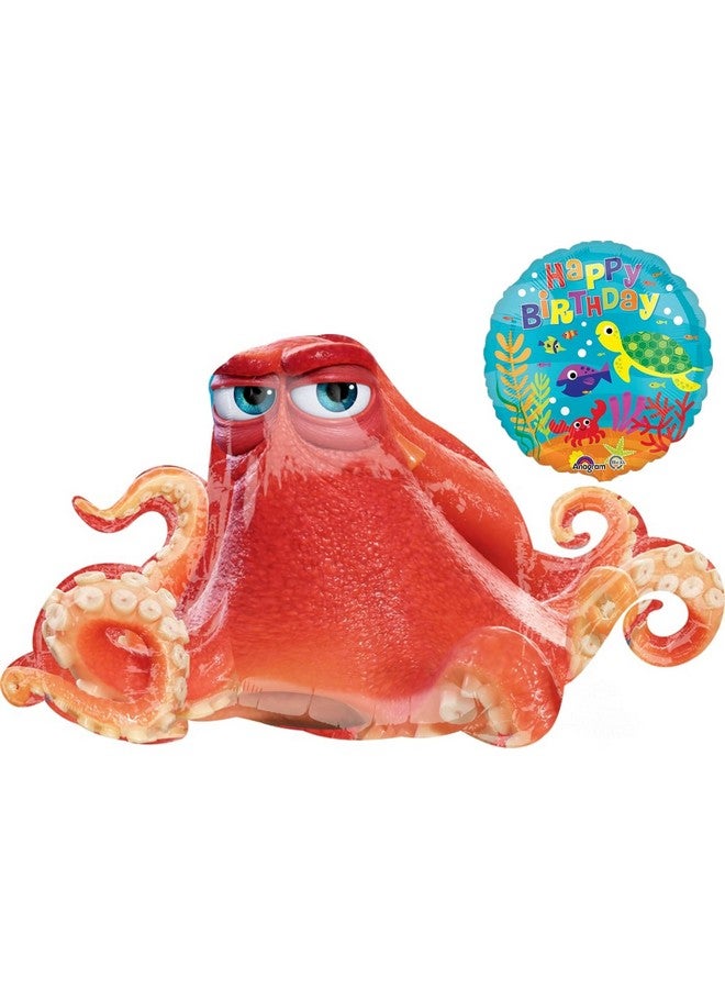 Anagram Finding Dory Party Supplies 2pc HANK Birthday Balloon Bouquet Decorations, BQ_4212 - Image 1
