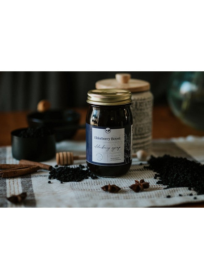 Elderberry Boost - Organic Elderberry Syrup with Raw Honey - Made for Kids & Adults (8 oz) - Image 3