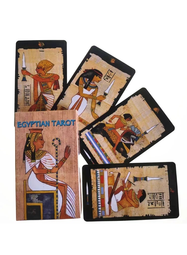 NIBEMINENT Tarot Cards - Egyptian Tarot Card Set - Mystical Divination Board Game - English Version - Suitable for Group Use - Image 1